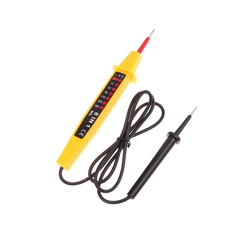8-In-1 Tester Voltage AC DC 6-500V Auto Electrical Pen Circuit Qme