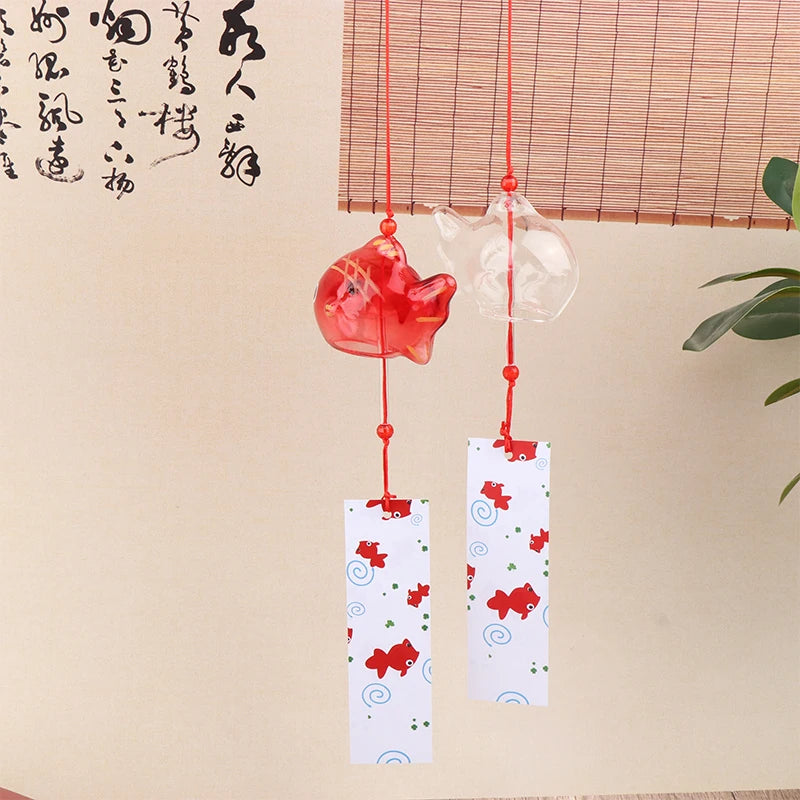 Outdoor Decor Pendant Furin Decorative Fish Ornament Wind Chime Qme
