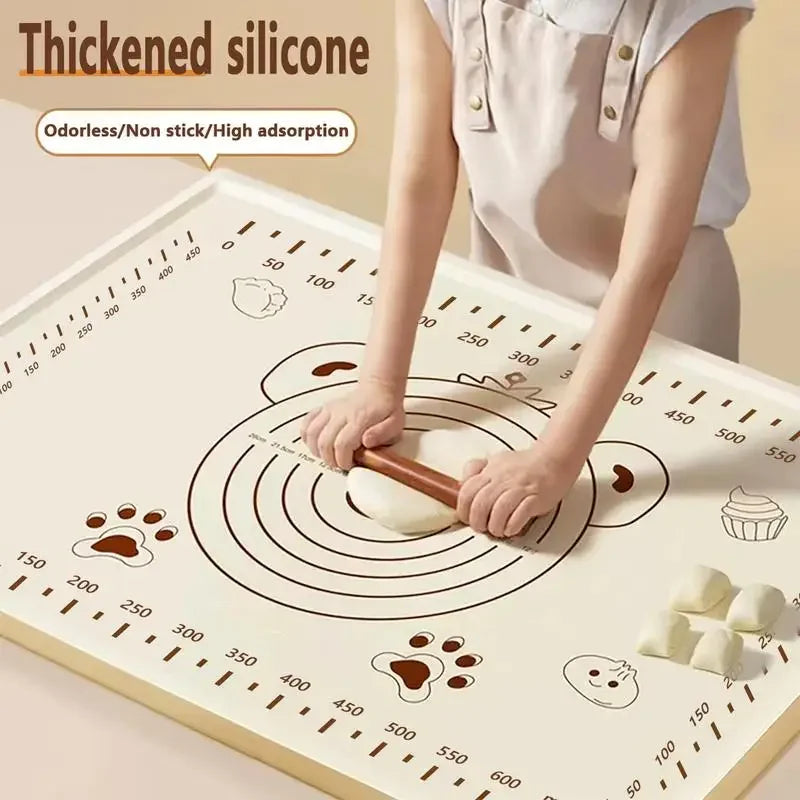 70 Silicone Pad Baking Mat Sheet Kneading Dough Kitchen Rolling Pizza Qme