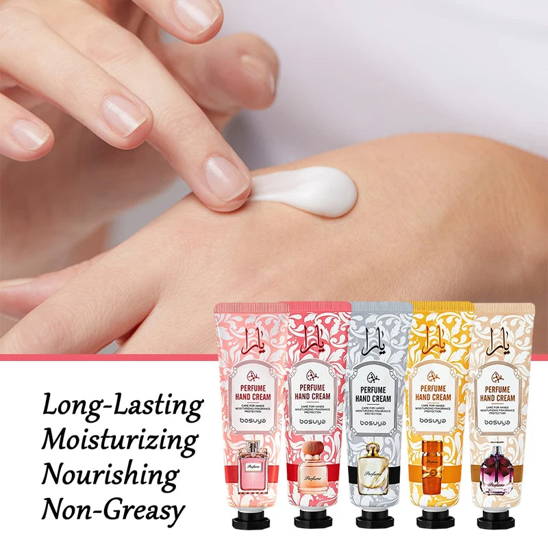Perfume Fragrance Hand Cream Sets Moisturizing Non-sticky Nourishing Qme