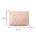 A New Bow Pattern Women Makeup Bag, Zipper Cosmetic Organizer Pouch, Portable Travel Wash Toiletry Storage Bag for Ladies Qme pink
