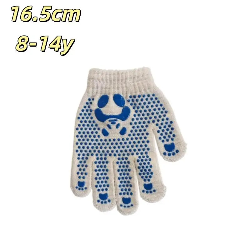 1pair Mittens Children Gloves Non-Slip Breathable Children Work Gloves Animal Pattern Hand Protectors Gardening Gloves Qme A