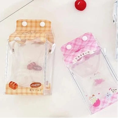 Cute Cartoon Toy Bag PVC Badge Display Portable Decorative Bag Qme