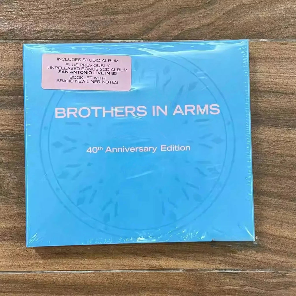 Rock Album Brothers in Arms 40th Anniversary 3CD,Studio Album + San Antonio Live 1985 + New Liner Notes Booklet for Rock Fans Qme Brothers in Arms