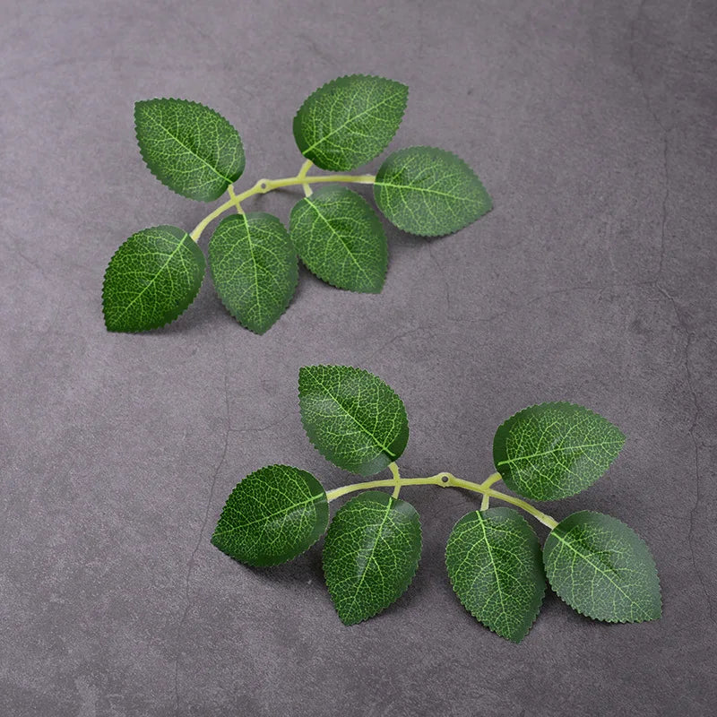 10 30 Rose Leaves Artificial Greenery Fake Flower DIY Craft Qme