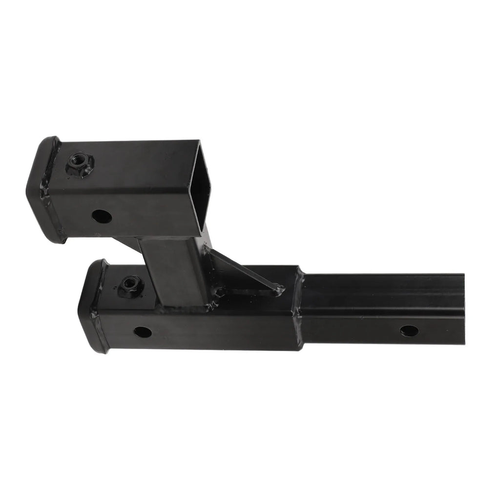 Trailer Hitch Riser Steel 9.65in Extension Range Black Hitch Extender Adapter for Car SUV Pickup Truck RV with 2in Towing Port Qme
