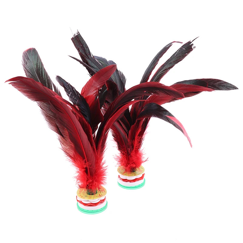 Chinese Jianzi Colorful Chicken Feather Shuttlecock Adult Fitness Qme