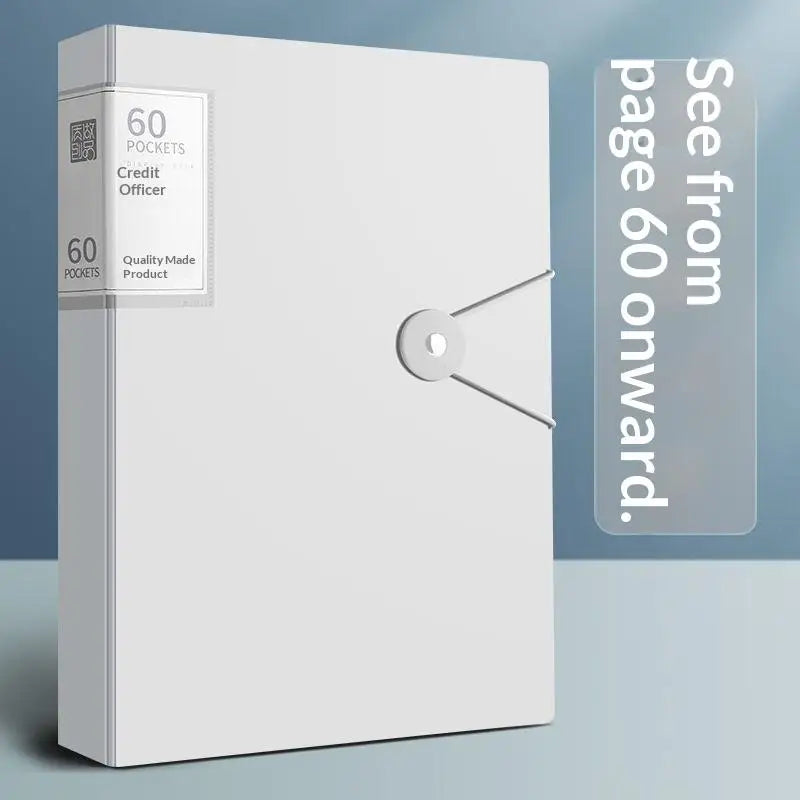PP Transparency Waterproof Insert Brochure 60 100 Pocket A4 File Qme White 100 Pocket