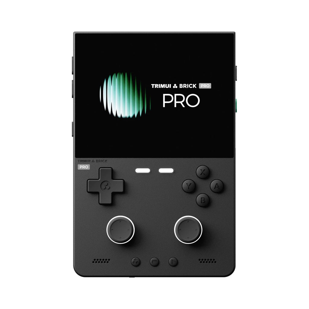 For TRIMUI Brick Pro Open-Source Handheld Console Ambient Lighting Retro Handheld Game Console for Outdoor Travel Daily Commute Qme Black