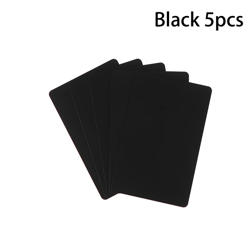 5 NFC215 Black White Cards Rewritable NFC NT-AG215 PVC Blank Easy Qme 5Pcs Black