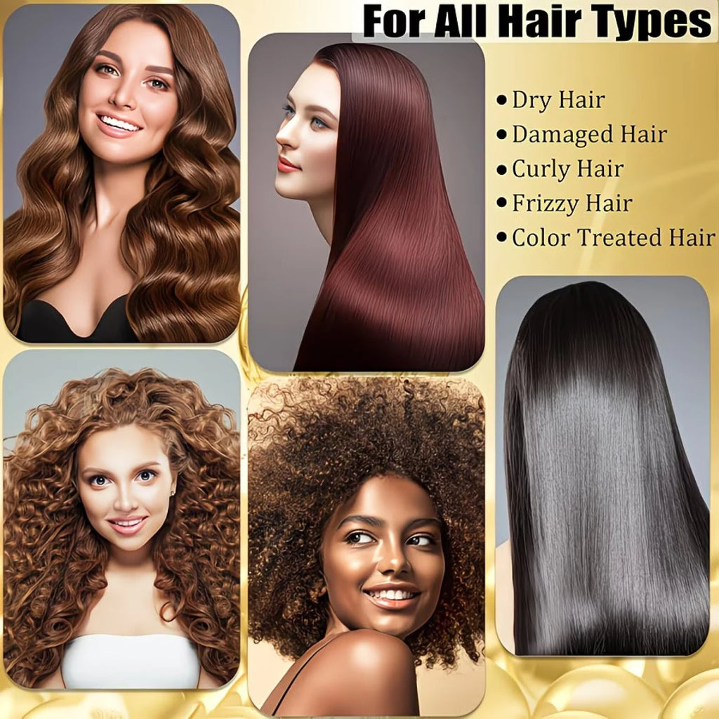 10-in-1 Biotin Hair Mask - Keratin & Collagen Infused, Intense Smoothing for All Hair Types Qme
