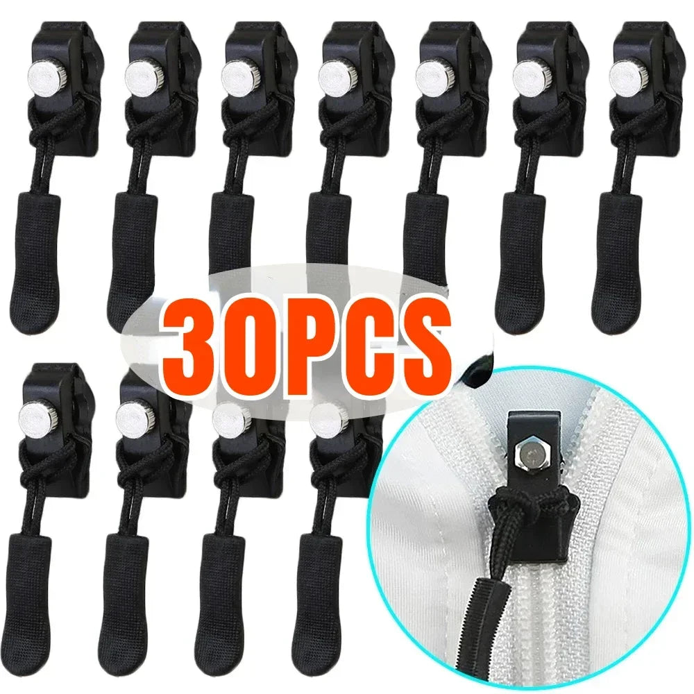 Universal Zipper Repair Kit Quick Instant Detachable Zipper Head Replacement Zipper Slider Pull for Jacket Bags Coat Free Sewing Qme