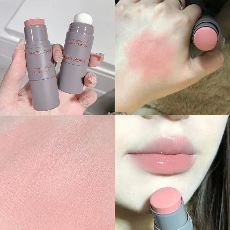 Double-ended Blush Stick Waterproof Brightening Face Contouring Qme