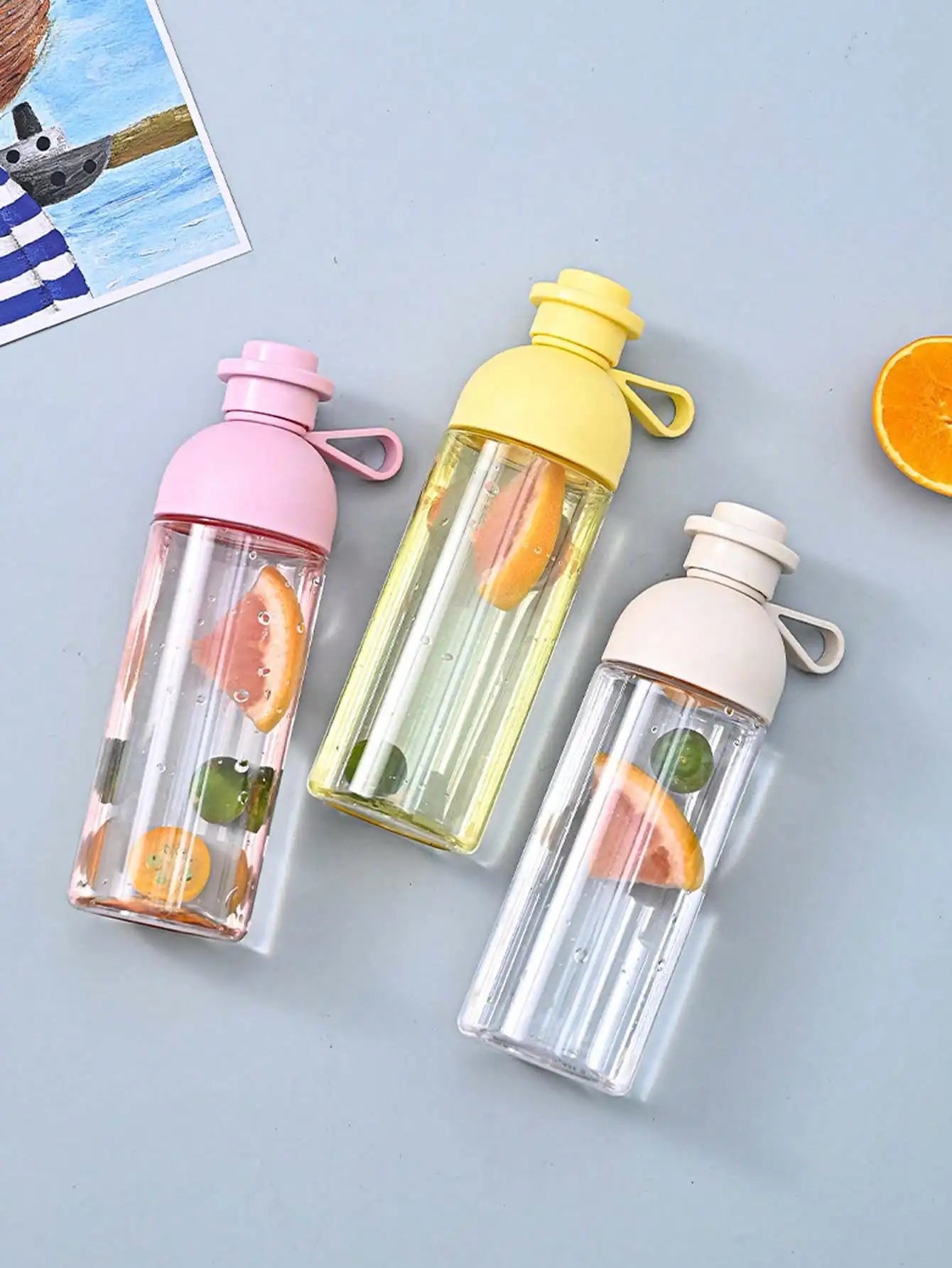 Portable Leak Proof Water Bottle Reusable Cup Outdoor Fitness Sports Qme
