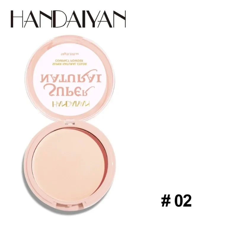 Face Setting Powder Cushion Long Lasting Oil-Control Pressed Foundations 8 Colors Matte Finish Concealer Makeup Pressed Powder Qme 02