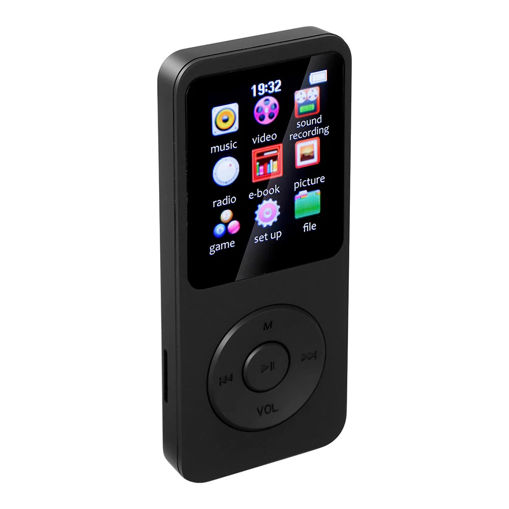 MP3 MP4 Player Music Player 1.8in Color Screen Bluetooth-Compatible5.0 Music Stereo Player with E-book/FM Radio/Recording Qme