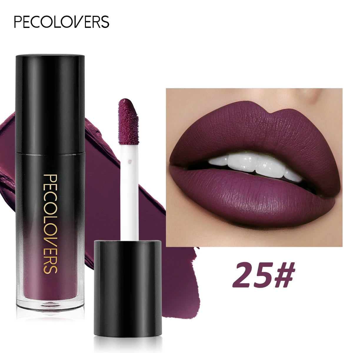 Multiple Colors Matte Velvet Lip Gloss Waterproof Long-lasting Qme 25