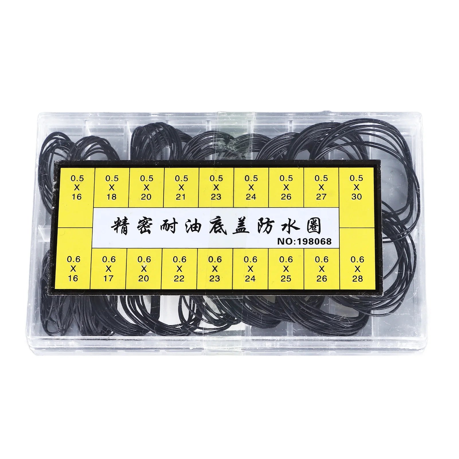 180 Pieces O Ring Watch Gasket Rubber Sealing Watch Back Cover Watch Repairing Tool 0.5mm 0.6mm O Ring Watch Gasket Qme as show