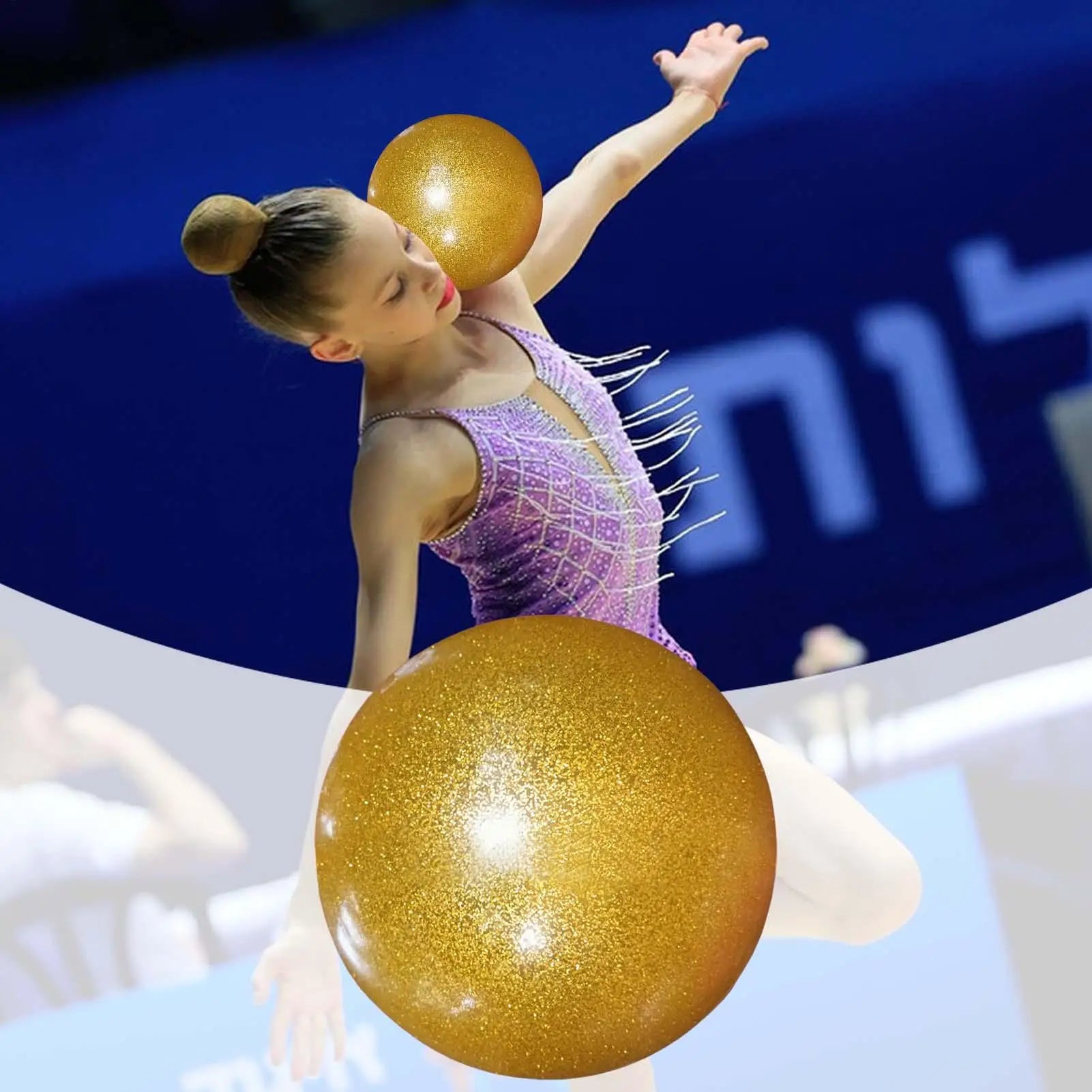 Exercise Ball for Balance Stability Gym Fitness Ball High Elastic Anti-Burst Workout Fitness Gear for Dance Practice Performance Qme