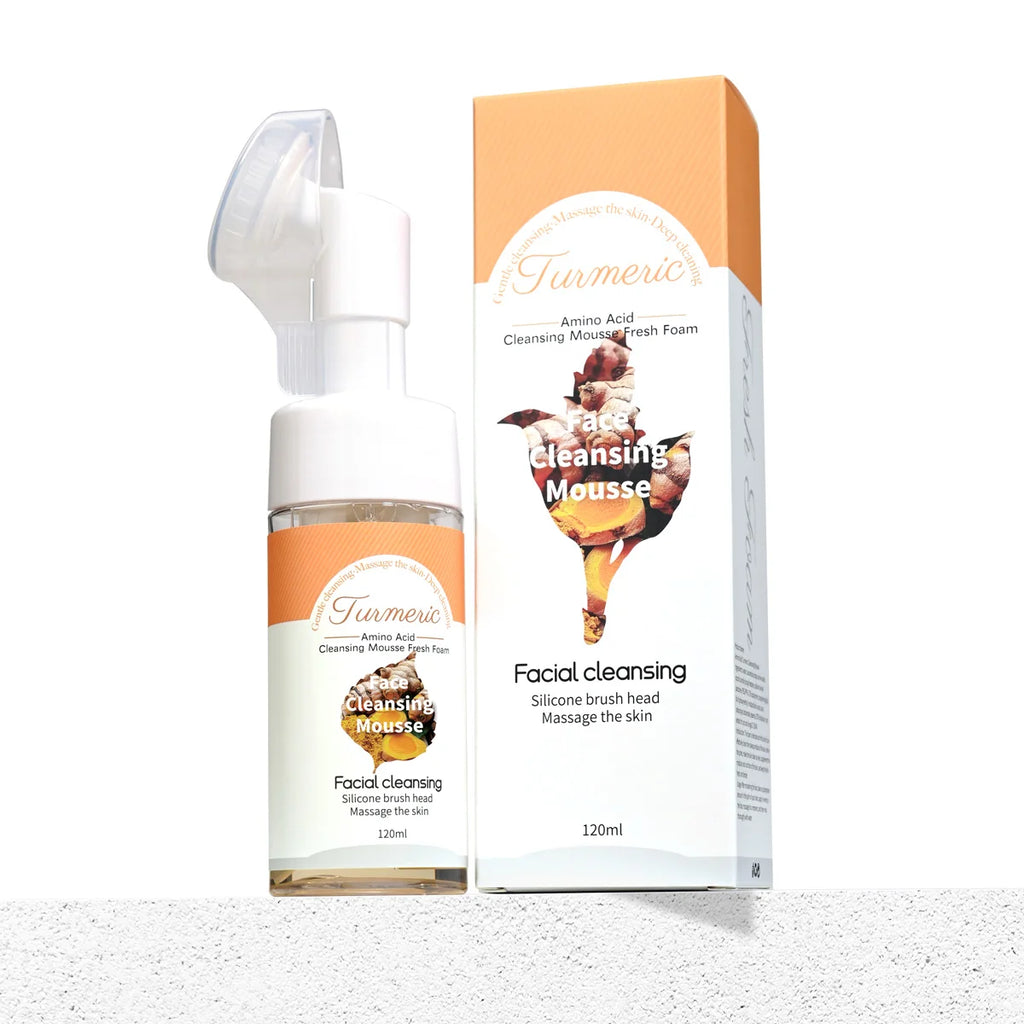 Turmeric Cleansing Mousse Deep Essence Brightens Skin Refreshing Qme