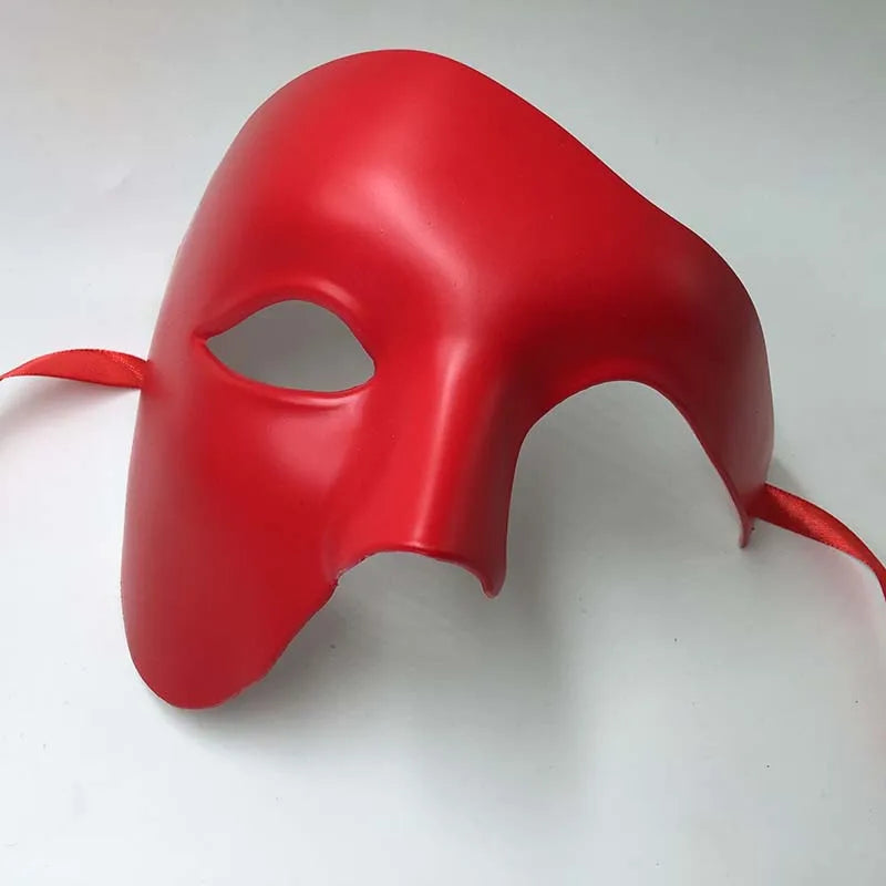 Halloween Masquerade Party Cosplay Steampunk Phantom Plastic Adult Half Face Mask Carnival Festival Bar Opera Stage Costume Prop Qme