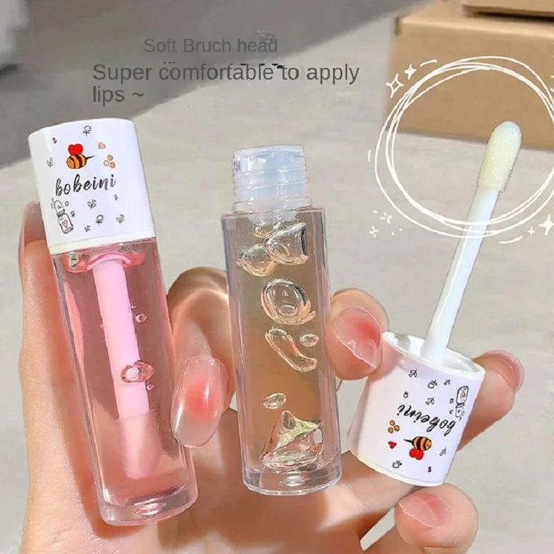 Honey Lip Oil Water Light Transparent Glass Moisturizing Lips Student Qme