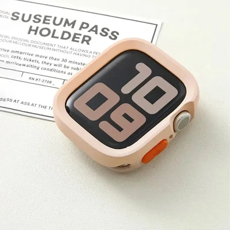 2024 New Bumper Soft Silicone Case For Apple Watch 9 8 7 6 SE 5 Sport Anti-drop Matte Cover For iwatch 49mm 41mm 40mm 44mm 45 mm Qme