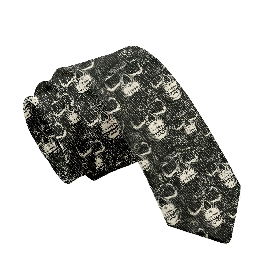 Fashion Skull 3D Printed Tie Art Design Personality Adult Wide Qme style2