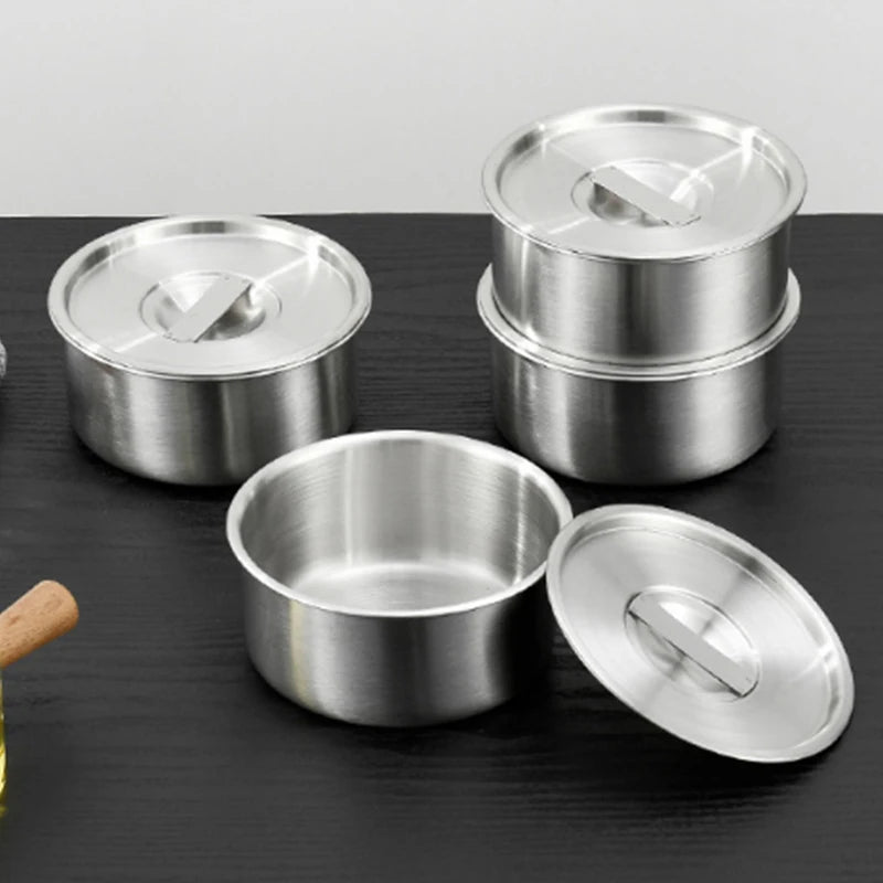Stainless Steel Steamed Egg Bowl Ramen Rice Fruit Salad Stew Bowls Qme Default Title