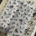 DIY Year Decoration Manicure Decal Ink Painting Vivid Black White Qme Black