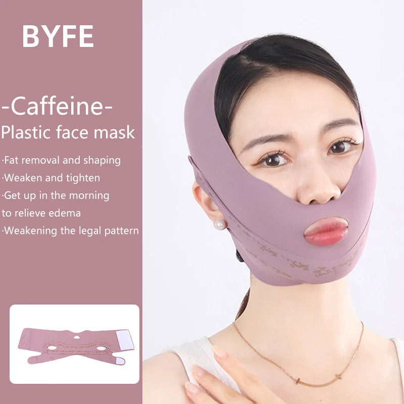 Anti Wrinkle Strap Band Sleeping Mask Beauty Health Chin Cheek Qme