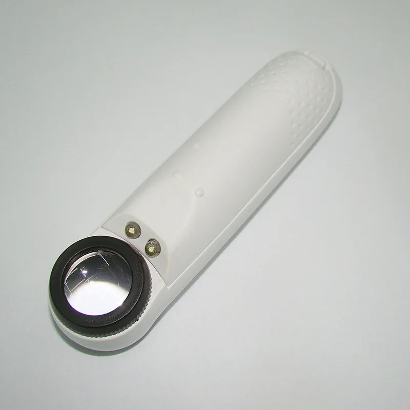 40x LED Light Magnifying Glass Loupe Handheld Microscope Magnifier Qme