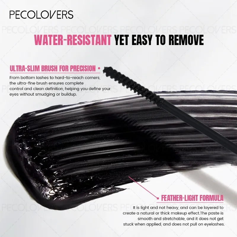 Waterproof Sweat-proof Black Tube Mascara Thick Eyelashes Natural Qme
