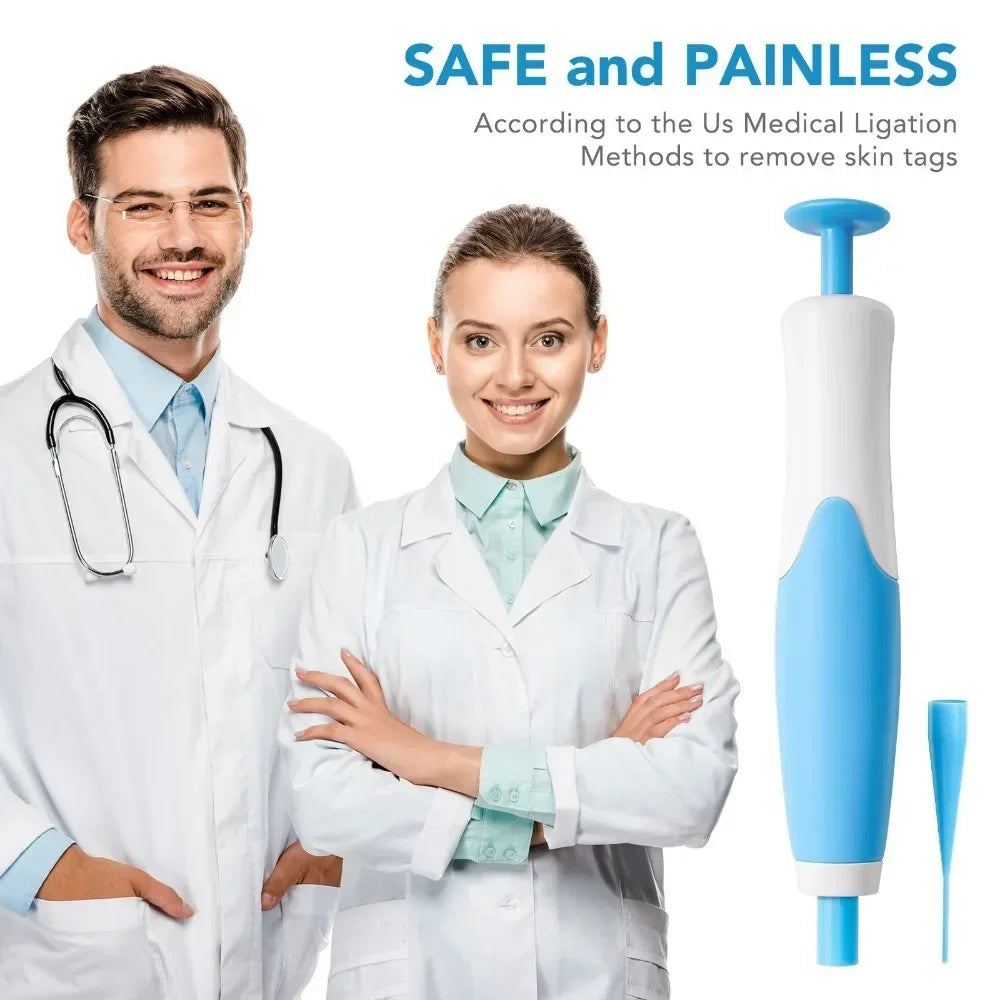 2 In1 Painless Auto Skin Tag Mole Wart Removal Cleaning Tools Face Qme