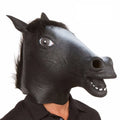 Horse Head Mask Cosplay Costume Party Funny Halloween Headgear Qme Black