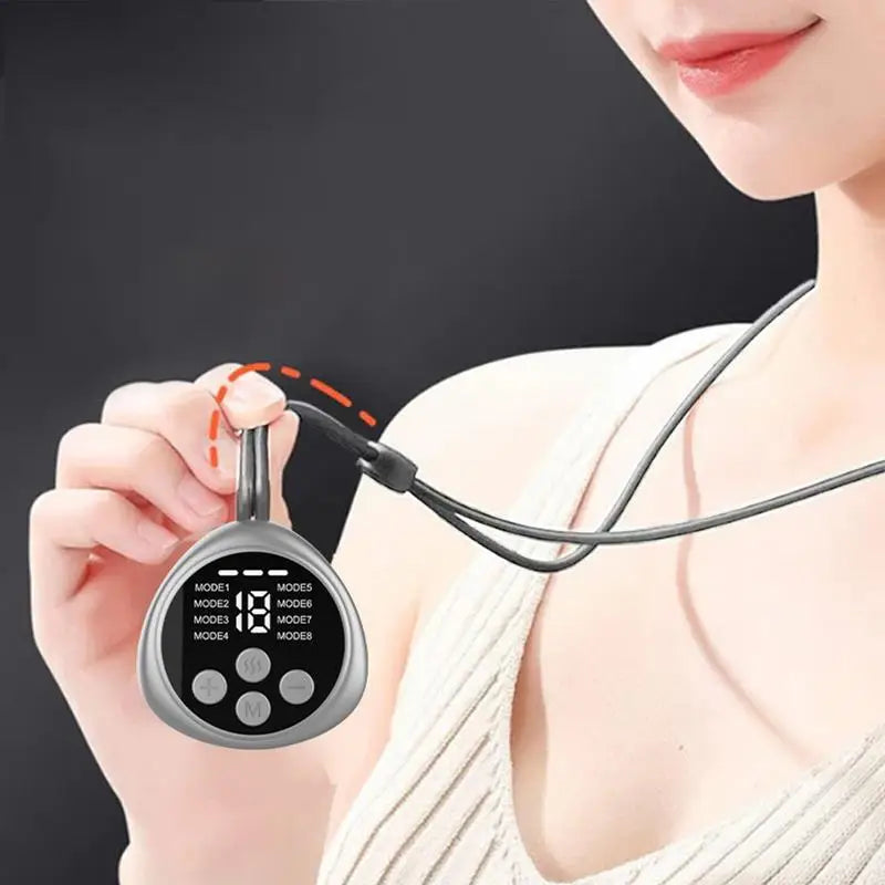 Heated Neck Massager Sleep Massag Smart Cervical Necklace Portable Qme