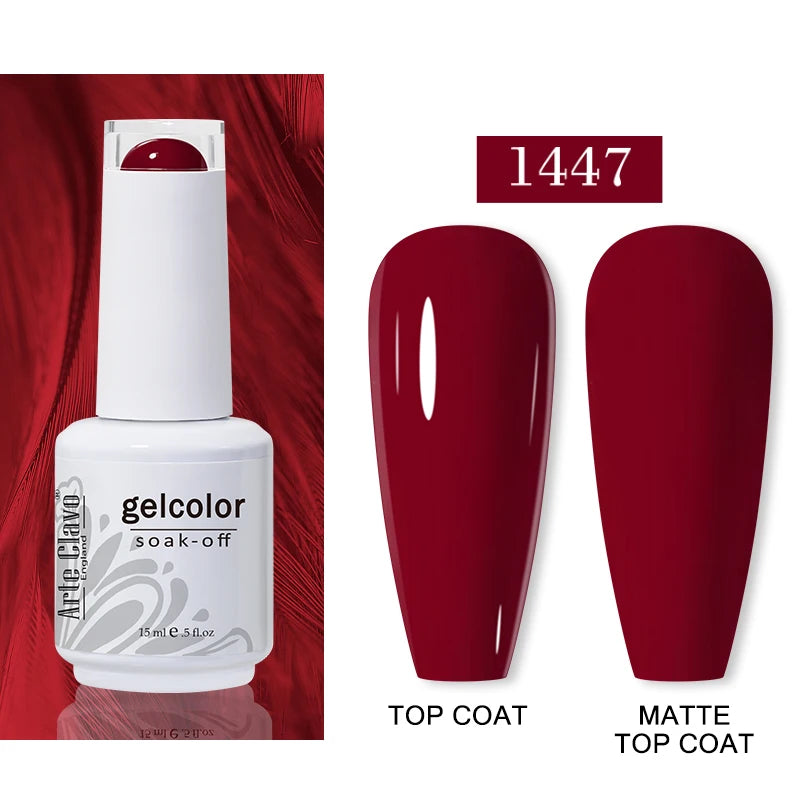 Arte Clavo Autumn Nail Gel Polish Caramel Winter Soak Off UV LED Art