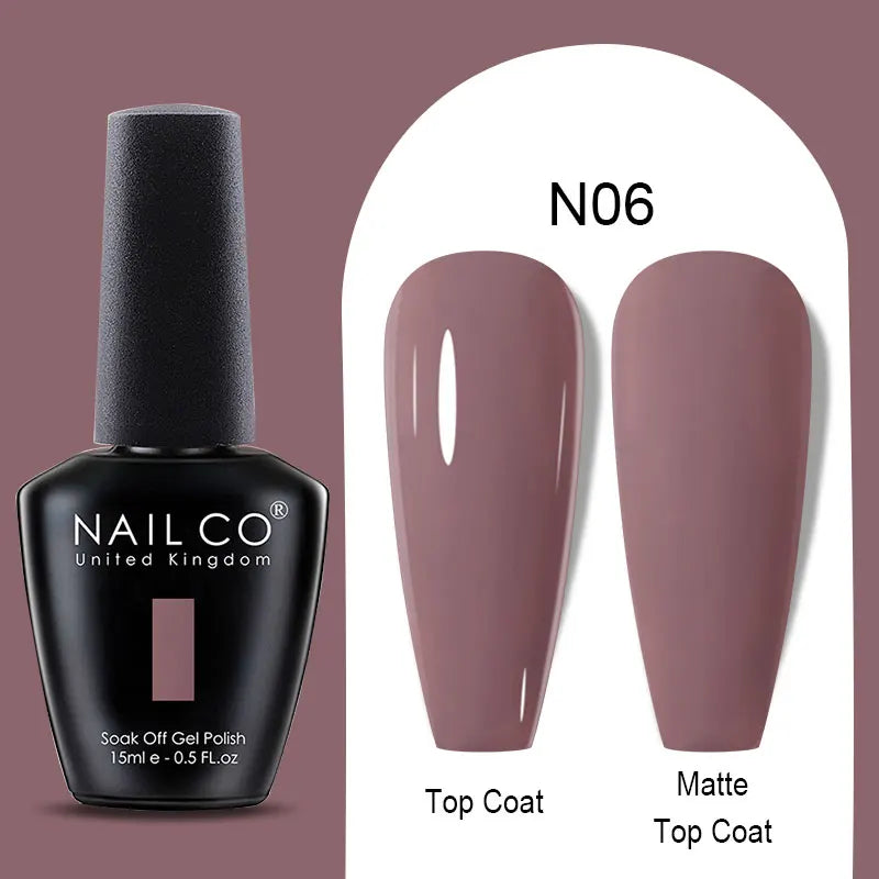 NAILCO Winter Red Gel Nail Polish Semi Permanent Soak Off Varnishes Qme