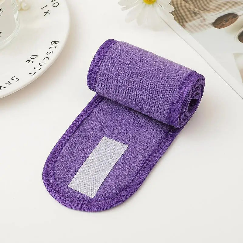 Eyelash Extension Headband Makeup Eyelash Extension Supplies Lashes Accessories Face Washing Bath SPA Facial Adjustable Headband Qme Red