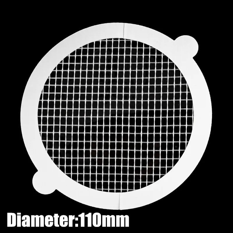 20pcs Disposable Shower Drain Hair Catcher Cover Bathroom Sewer Sink Drain Hair Strainer Stopper Bathtubs Mesh Filter Sticker Qme Round-110mm 10Pcs