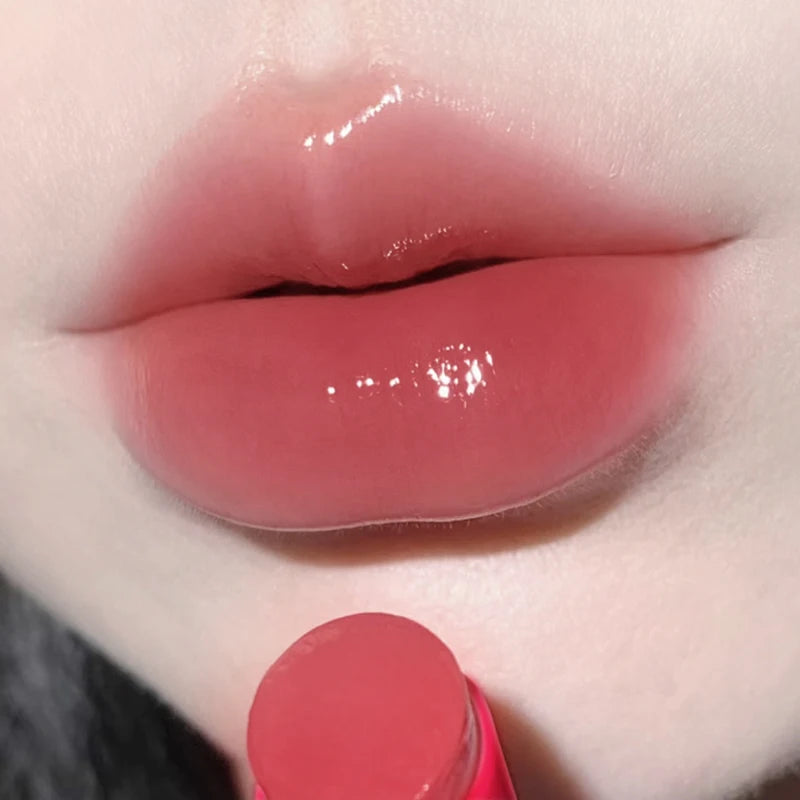 Rose Tea Brown Jelly Lipstick Crystal Tinted Lip Balm 8 Colors Anti-cracking Cherry Peach Lip Gloss Repairing Lip Care Cosmetics Qme