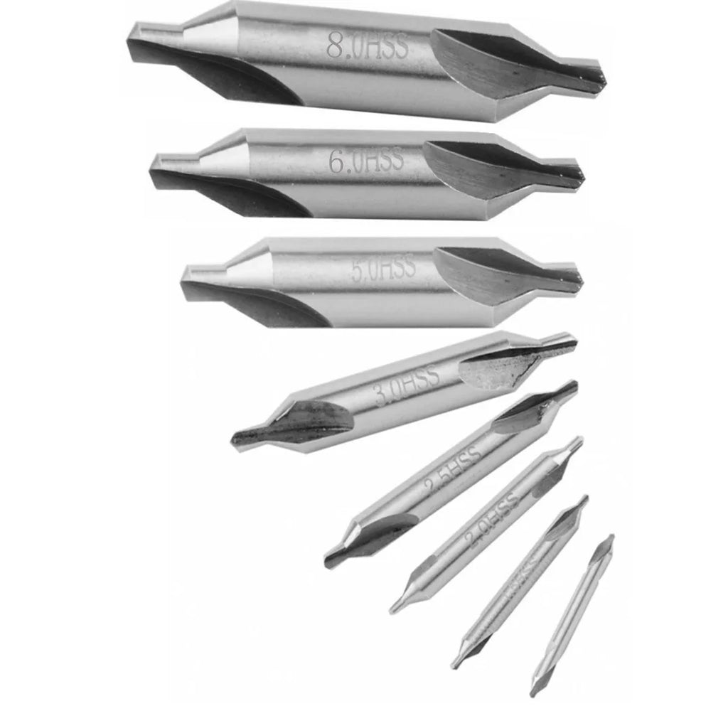 1pc HSS Combined Center Drills 60 Degree Countersinks Angle Bit Set 1.0mm 1.5mm 2.0mm 2.5mm 3mm 5mm Metal Drill Bit Qme