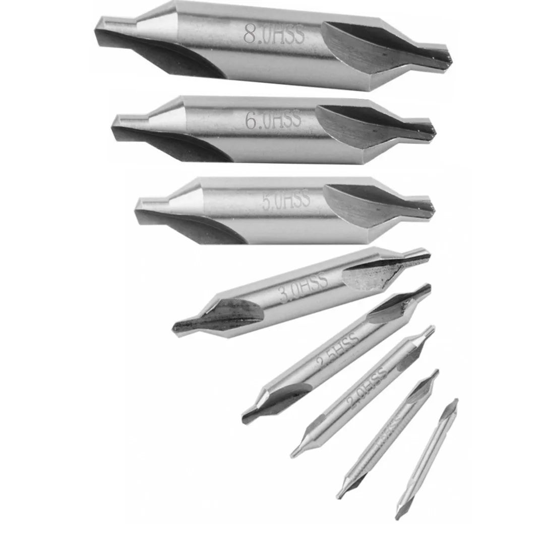 1pc HSS Combined Center Drills 60 Degree Countersinks Angle Bit Set 1.0mm 1.5mm 2.0mm 2.5mm 3mm 5mm Metal Drill Bit Qme