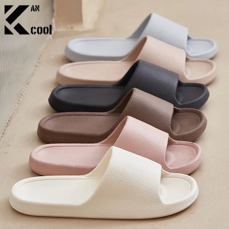 2024 Fashion Women Slippers Summer Flat Sandals Lightweight EVA Home Bathroom Slippers Massage Couples Indoor Slides Shower Shoe Qme