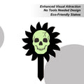 Halloween Garden Stakes Luminous Skull Yard Signs Wooden Decorations Qme China Mainland