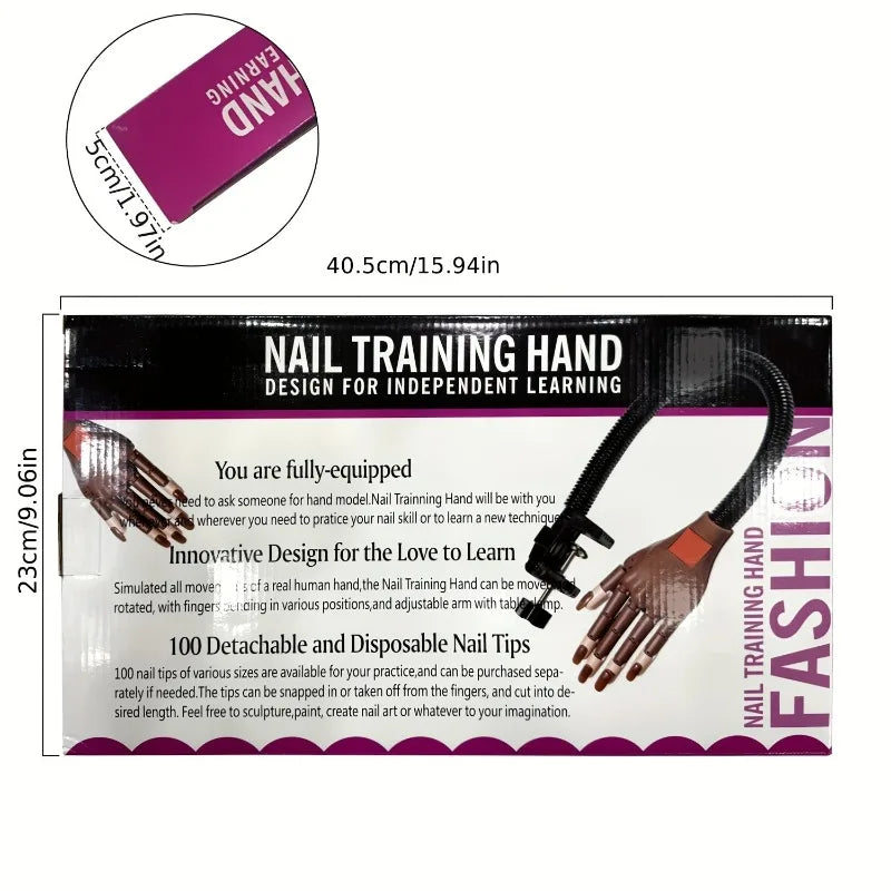 Ultimate Nail Artist Practice Hand Flexible Realistic Mannequin Hands Qme