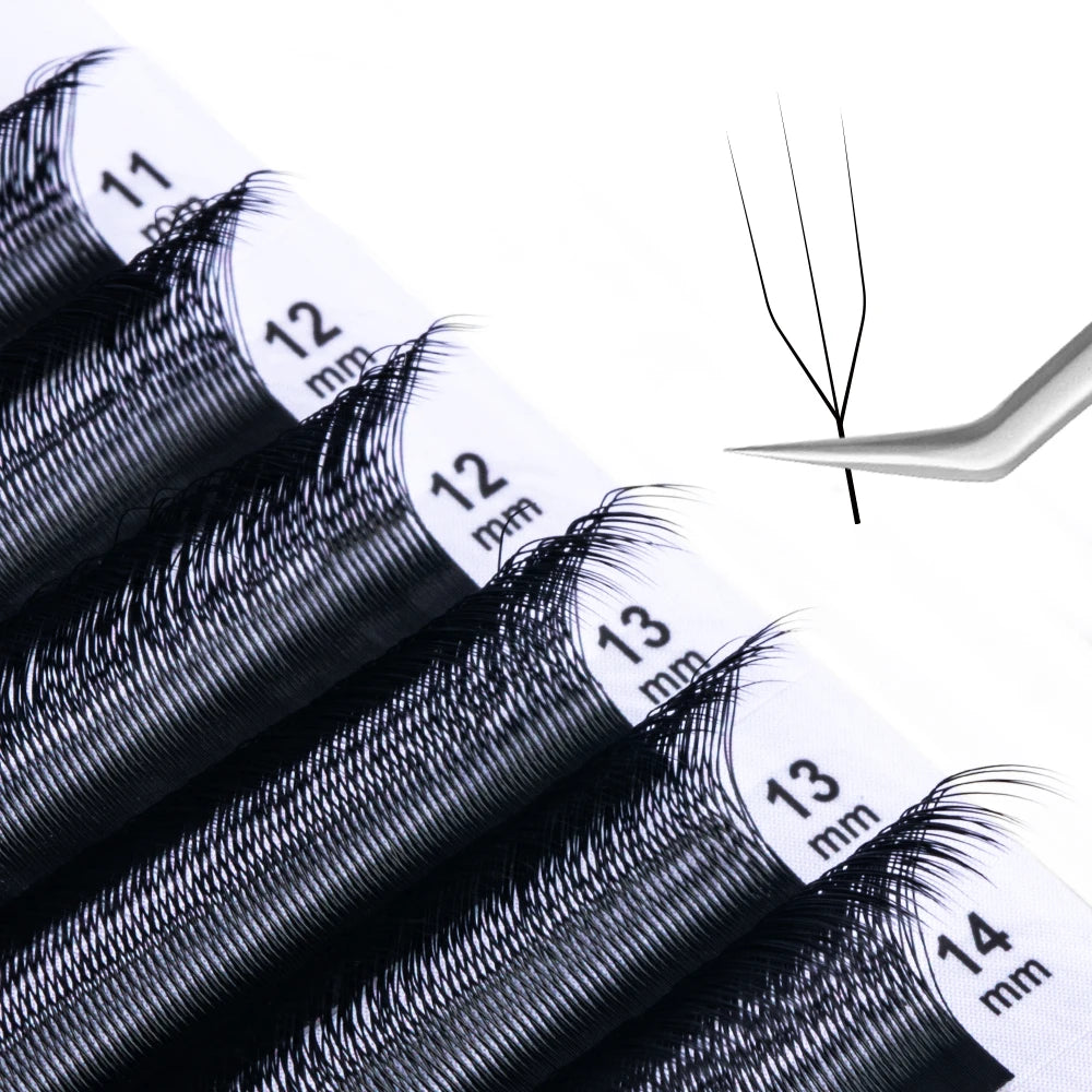 NATUHANA U-shaped YY Eyelash Cosplay 3D 4D 5D-W Shape Lashes Premium Qme
