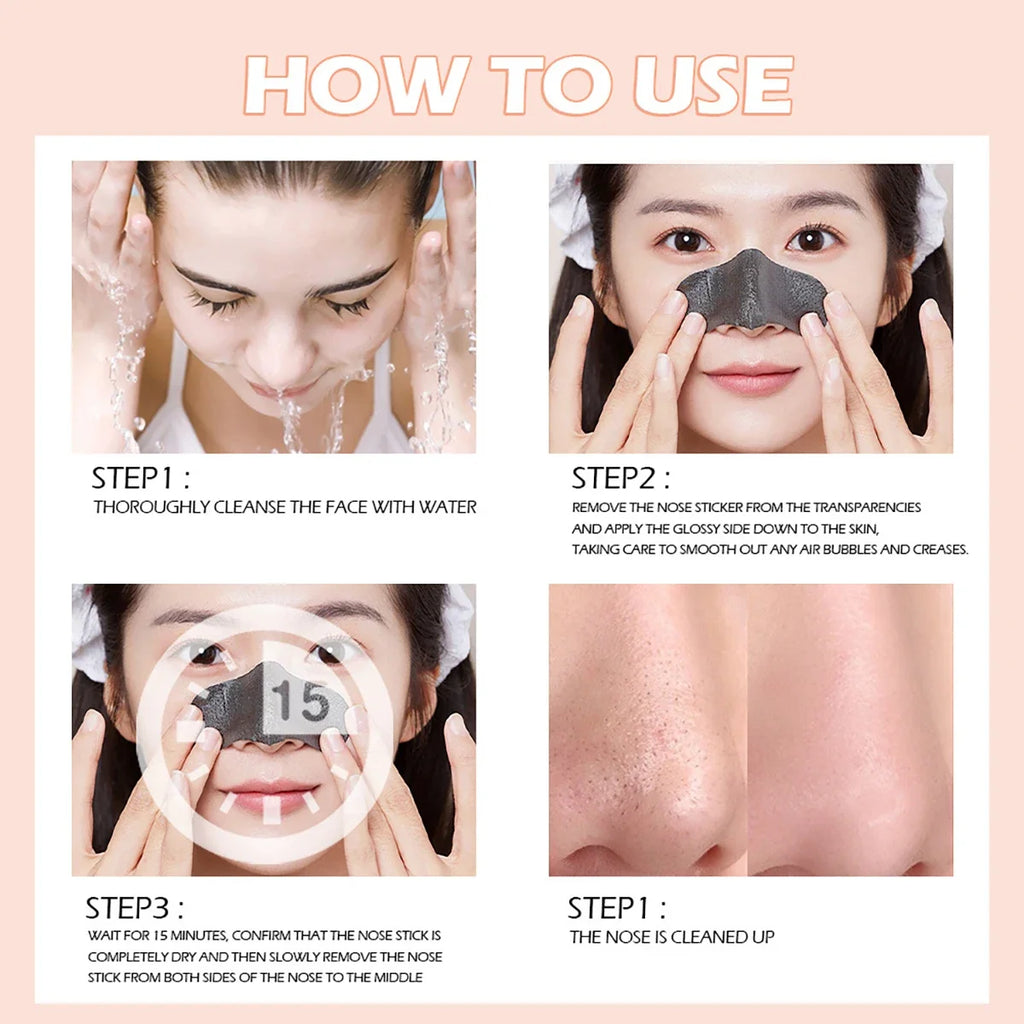 Blackhead Remover Nose Patches 10- Deep Clean Gentle Certified Qme
