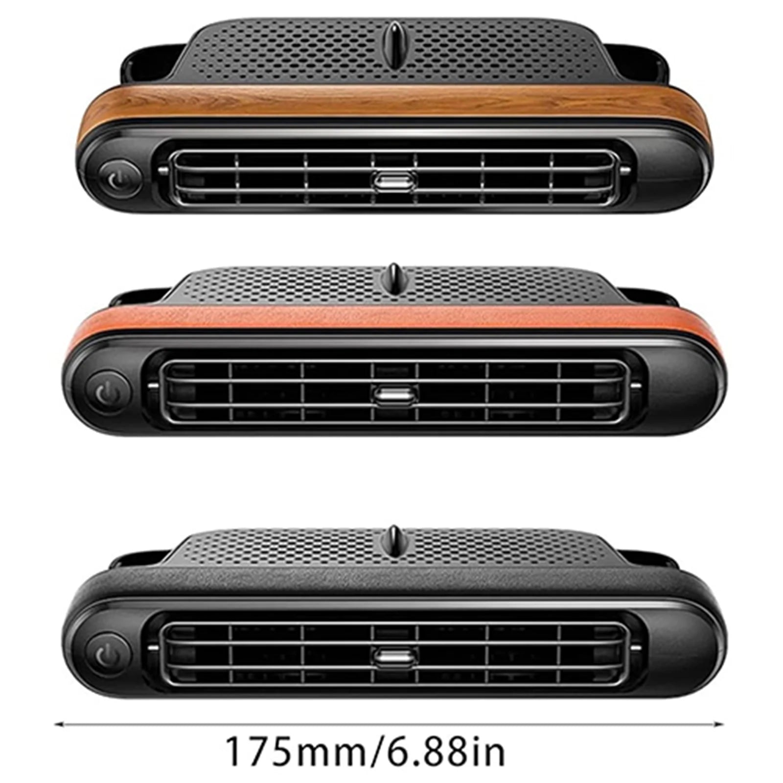 Protable Detachable Car Cooling Fan for Backseat 3 Speeds Portable Car Seat Headrest Fan Car Seat Fan for Mini Cars RVs Sedans Qme
