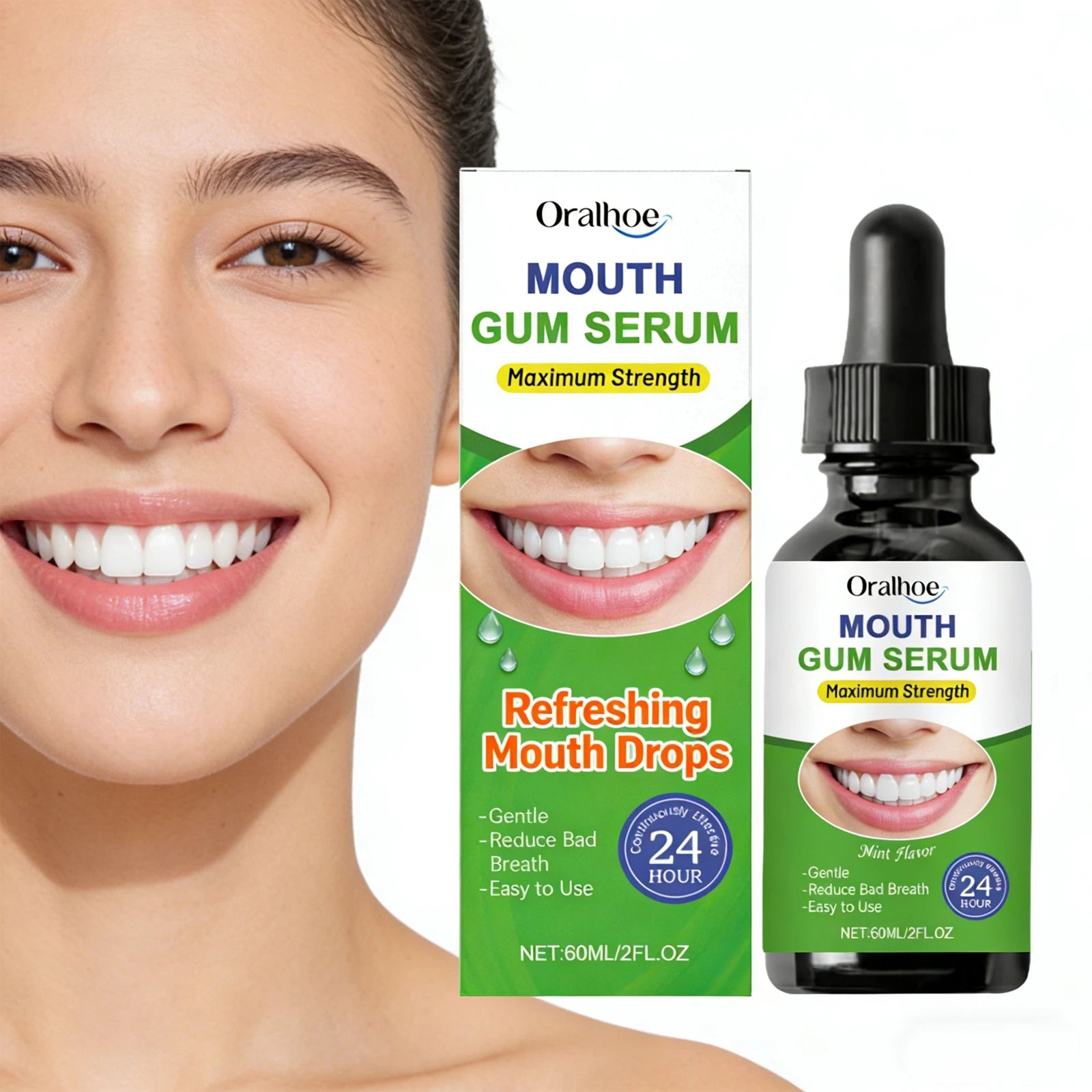 Bad Breath Treatment Drops Remove Dental Plaque Stains Relieve Gum Pain Swelling Protect Enamel Cleaning Teeth Whitening Liquid Qme